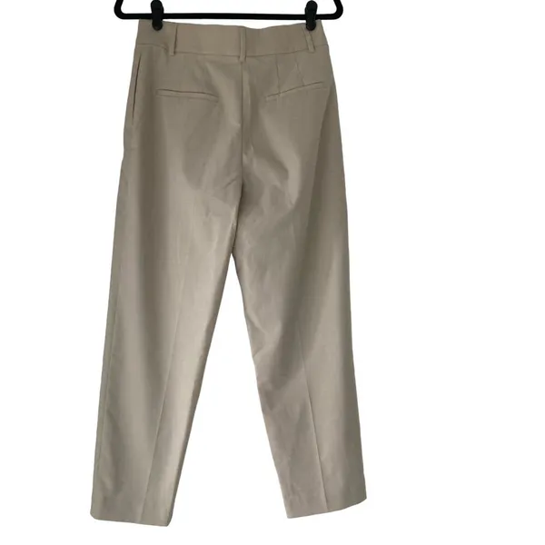 H&M Tapered Leg Slacks Light Beige Size 6 - Image 6