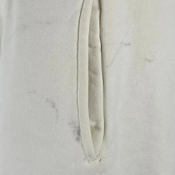 Madhappy Women's White High Rise Fleece Pocket Tapered Jogger Sweat Pants Size S - Image 3