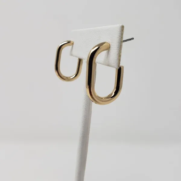 NWT Sugarfix by Baublebar Gold-Tone 3 Pack Oblong Hoop Post Earring Set Women's - Image 10