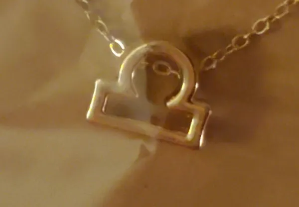 LIBRA Zodiac Sign Pendant Necklace - Image 3