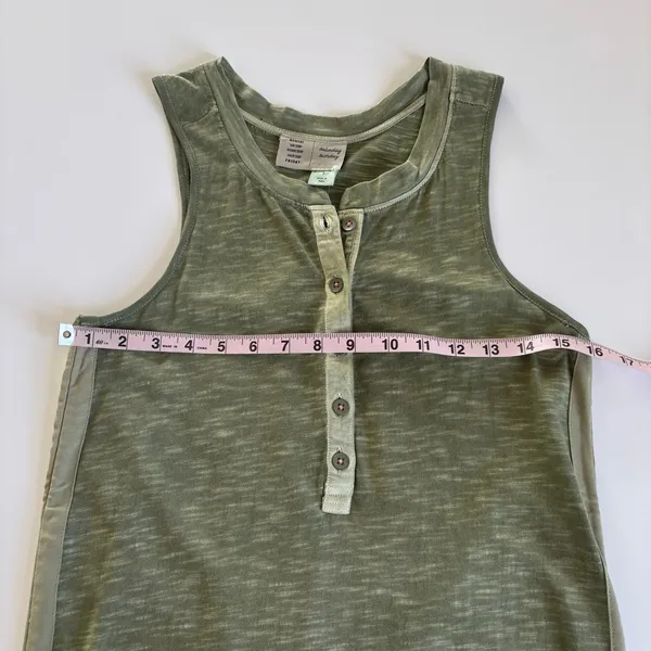 Anthropologie Saturday Sunday Moss Green Sleeveless Button Up Casual Maxi Dress - Image 5