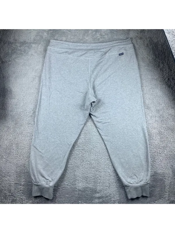 Patagonia Organic Cotton Gray Jogger Sweatpants XL Made In India - Image 5