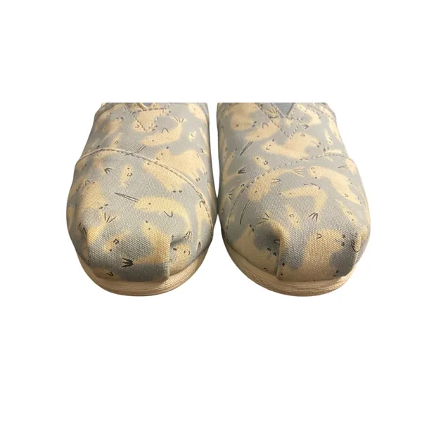TOMS Classic Alpargata Arctic Animal Narwhal Seal Print Canvas Shoes Women’s 7.5 - Image 9