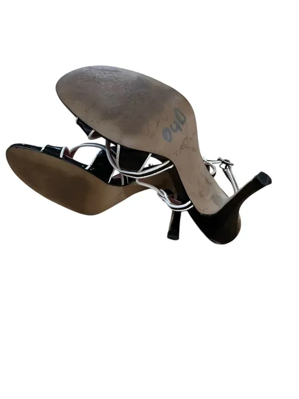 Tahari Black and White Strappy Sandals - Image 7