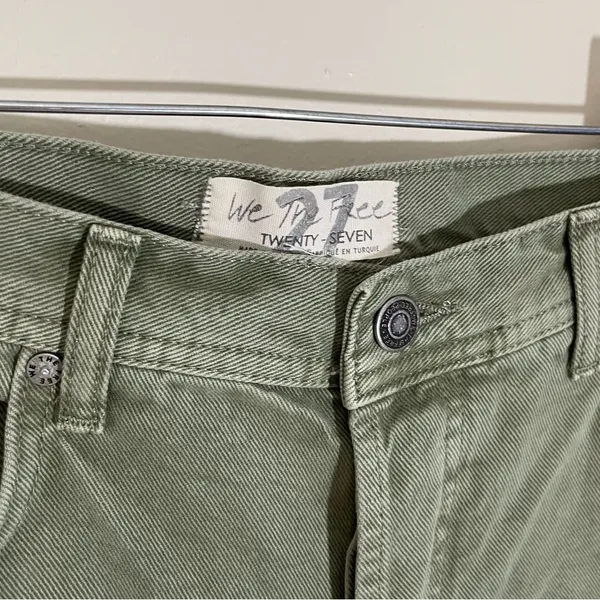 NWT Free People Maggie Mid Rise Straight Leg Jeans Distressed - Image 5