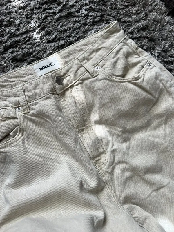 Rolla's Heidi High Rise Loose Straight Tan Khaki Stone‎ Jean size 27 - Image 10