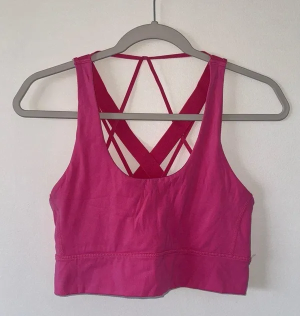 Balance Athletica The Aura Strappy Sports Bra Pink Large - Image 2
