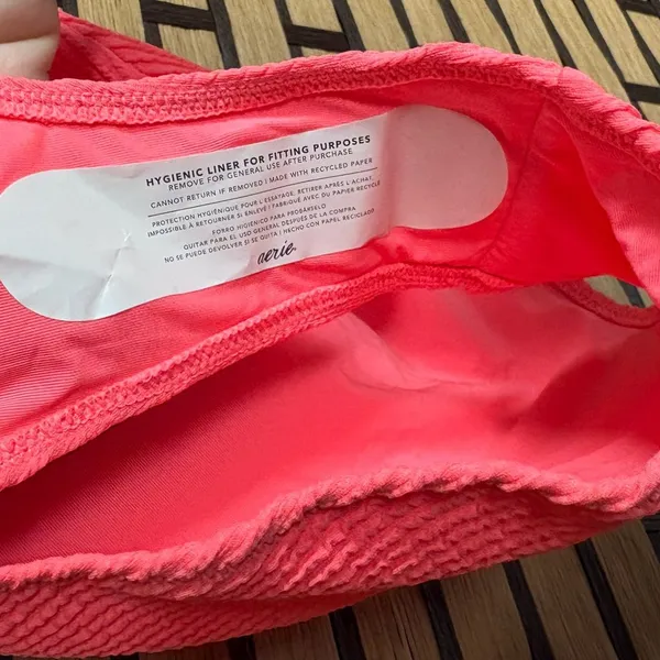 Aerie Pink One Piece Cheekiest‎ Swimsuit Size Medium - Image 6