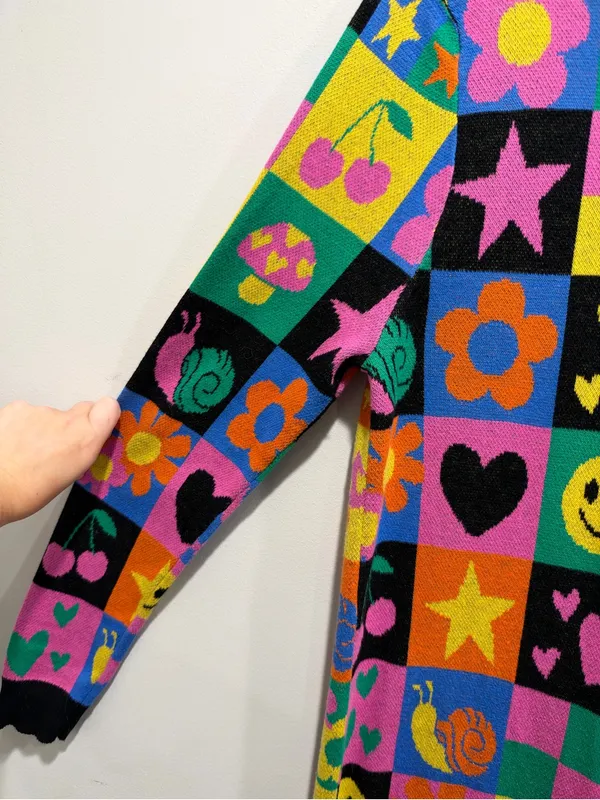 dELiA*s x Dolls Kill Happy In My Mind Y2K Duster Cardigan S - Image 5