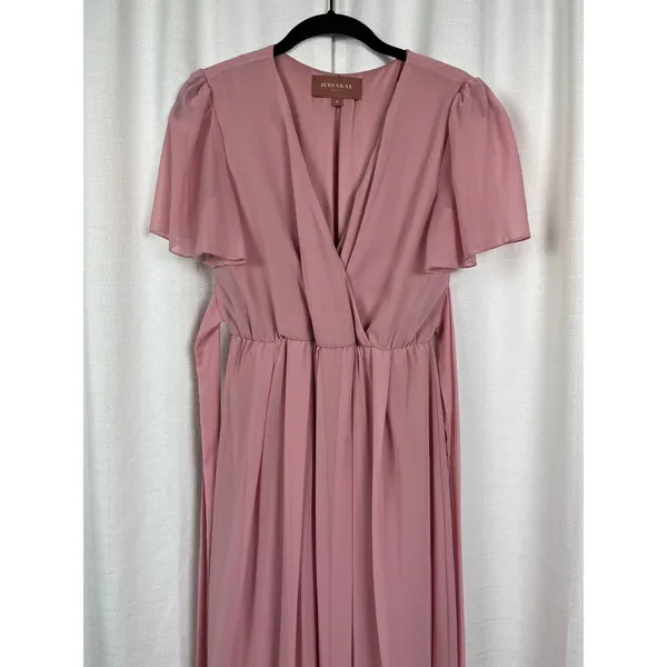 Jessakae Dusty Pink Eloise Chiffon Maxi Dress Sz.S - Image 4
