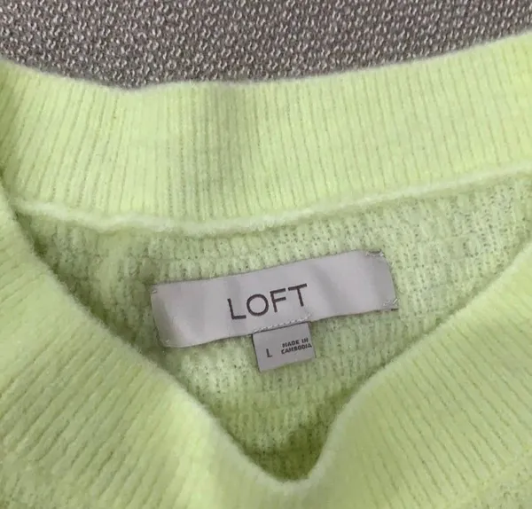Loft Neon yellow  Sweater - Image 4