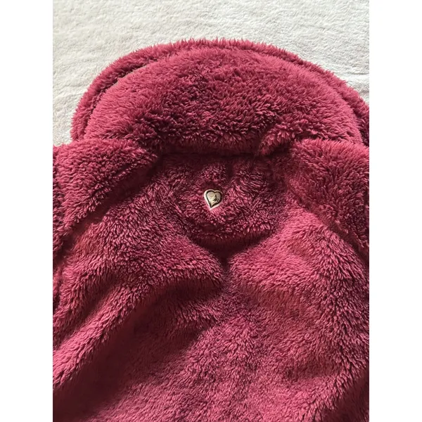 KUHL Women's Flight Pile Fleece Faux Fur Vest Jacket Hood Size Small - Image 9
