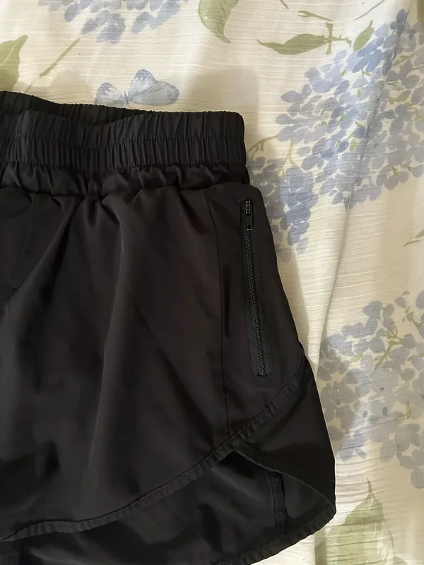 Black athletic shorts with built in underwear size S - Image 2