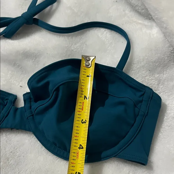 Aritzia Babaton Women’s Dark Teal Green Bikini Top Size Medium - Image 12