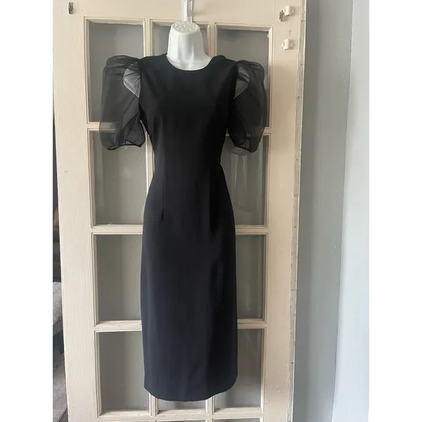 Zara‎ puffy Sleeves Black Dress - Image 7