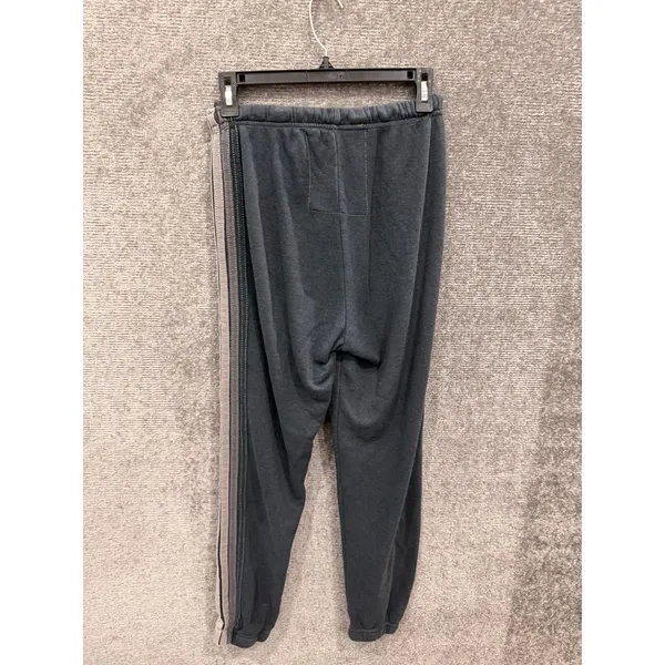 Aviator Nation Women Sweatpants S Charcoal Grey 5-Stripe Logo Joggers - Image 5