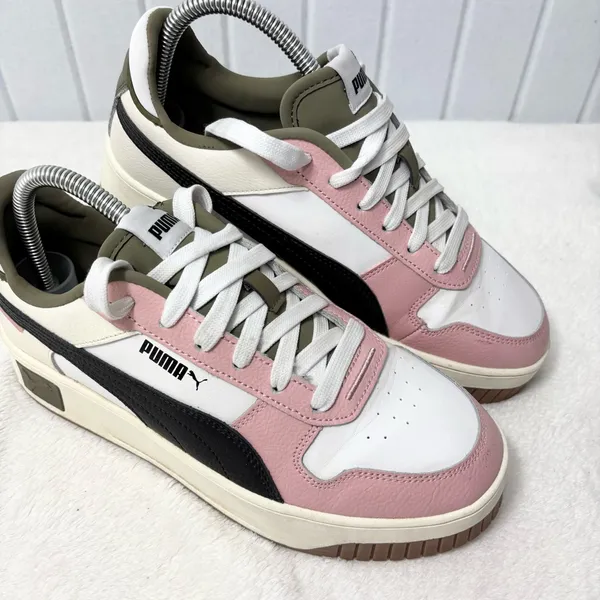 Puma Puma Carina Street Platform Sneaker Pink‎ and White Casual Sneakers size 8 - Image 2