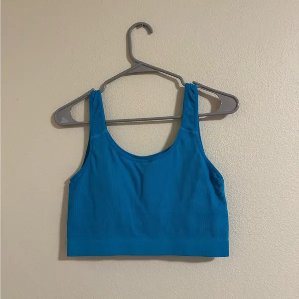 Jockey Teal Blue Crop Top Size L - Image 3
