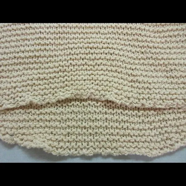 Free People sweater chunky v-neck pale pink sz Med - Image 4