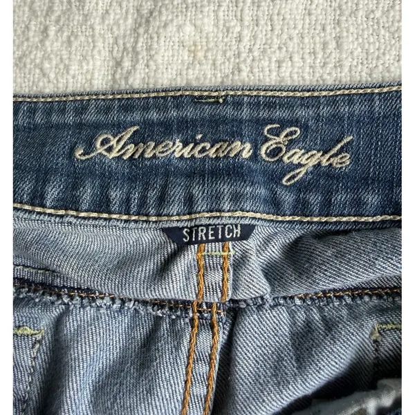 Y2K‎ American Eagle Womens Jeans Size 6 Short Artist Stretch Flare Low Rise - Image 5