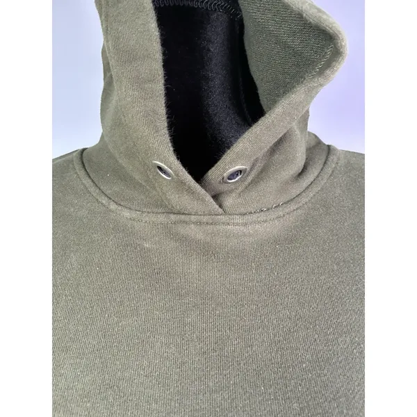 Cynthia Rowley Olive Green‎ Pullover Hoodie Sweatshirt Size Medium Relaxed - Image 4