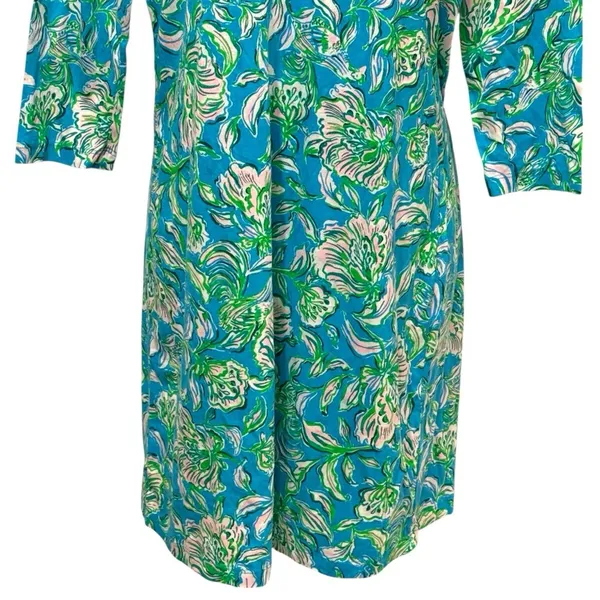 Lilly Pulitzer Tessa Dress‎ 3/4 Sleeve Resort Travel Coastal Vacation XXS - Image 4