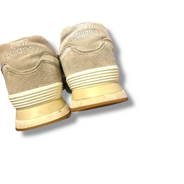 New Balance 574 Calm Green Sneakers Women's 9.5 Men's 8 Suede Athletic Shoes‎ - Image 12