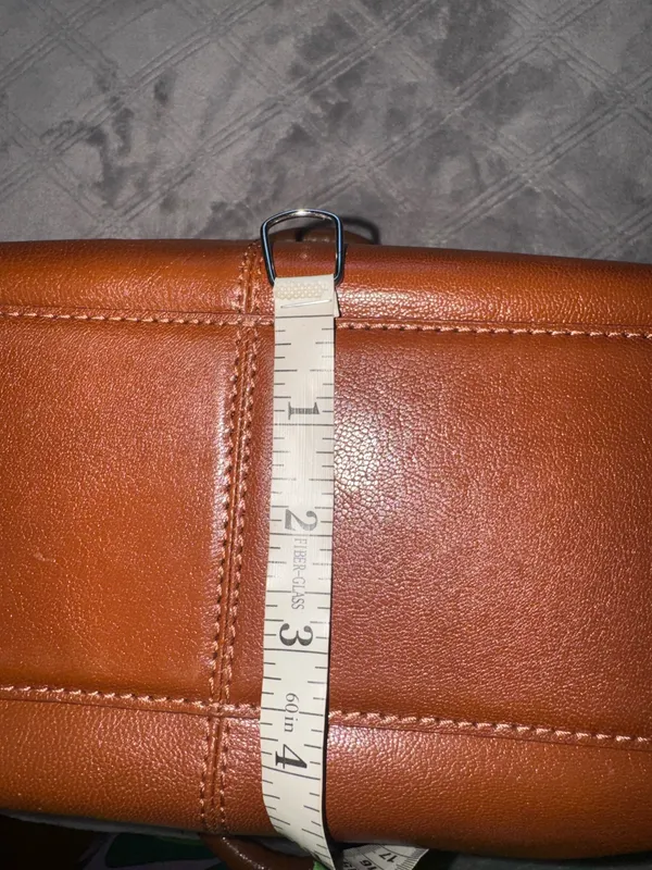 Rachel Roy Brown Leather Satchel Handbag - Image 7