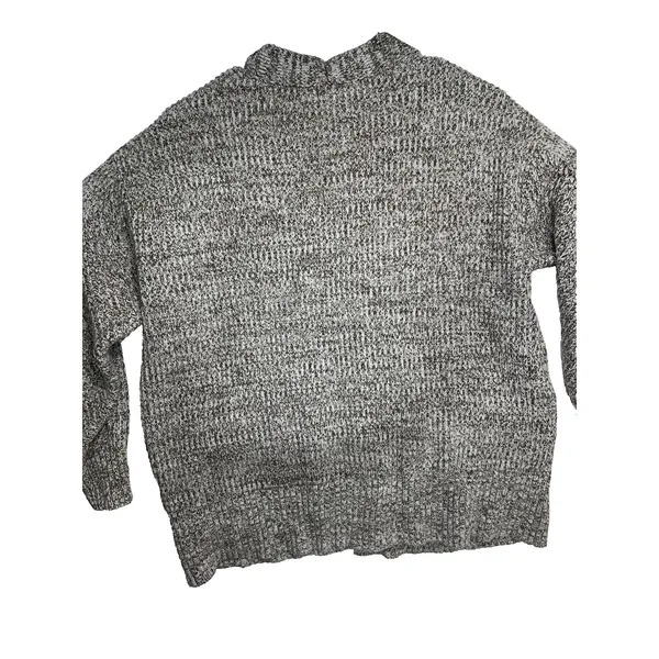 A New Day Cardigan Women Medium Brown White Marled Open‎ Front Pockets VN1268582 - Image 7