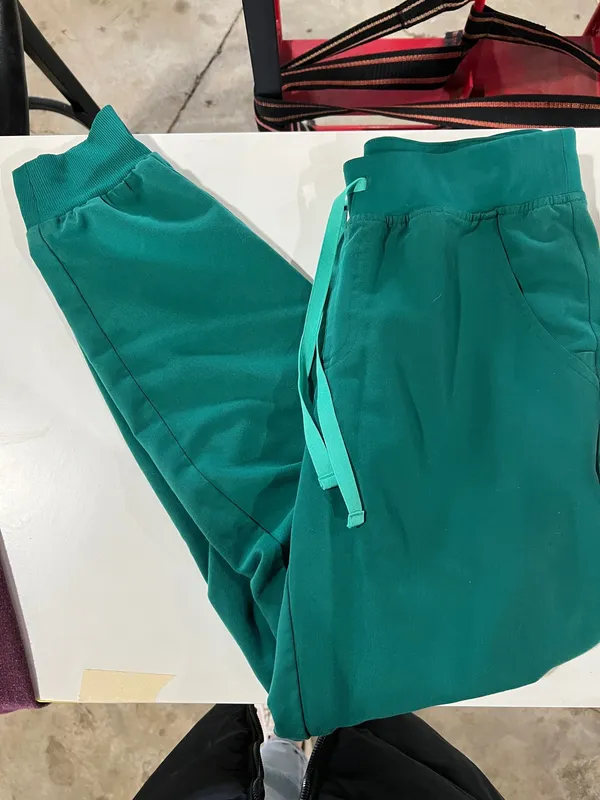 FIGS Hunter Green Scrub Pants - Image 2