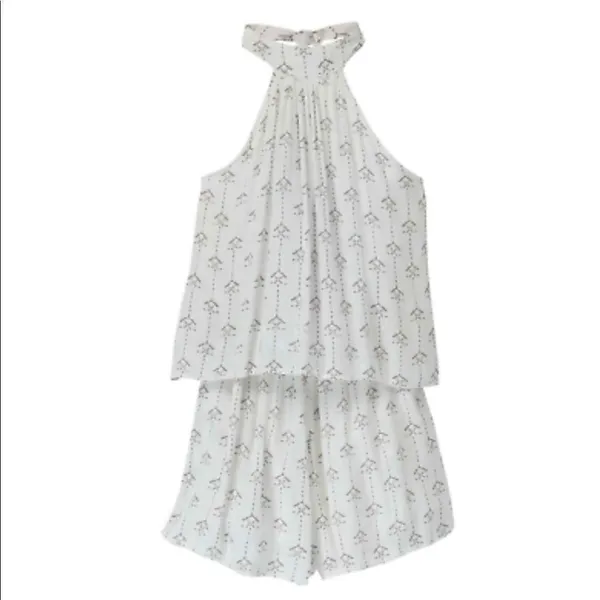 L*SPACE Kelly Native Geo Romper in Ivory size small - Image 5