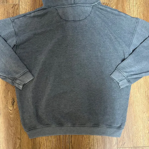 Aerie Charcoal Grey Pullover Hoodie‎ Womens S Oversized Faded Relaxed Sweatshirt - Image 10