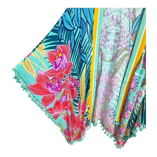 Trina Turk Terra Nostra Tassle Swim‎ Coverup/Kimono- One Size - Image 4