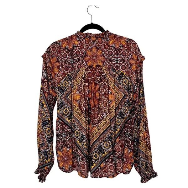 Free People Little Runaway Medallion Print Top Size M - Image 4