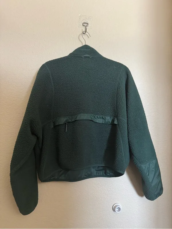 Halfdays Pieper Fleece Sweater Sz L Alpine Green - Image 5