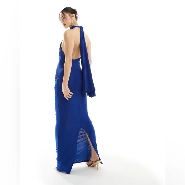 ASOS Blue Halter Dress - Image 3