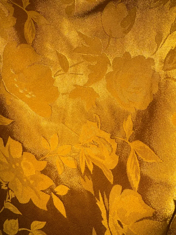Lulus Golden Yellow Satin Mini Dress - Image 6