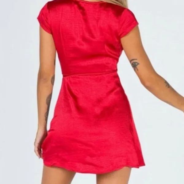 Princess Polly Red Emily Mini Dress size 2 - Image 2
