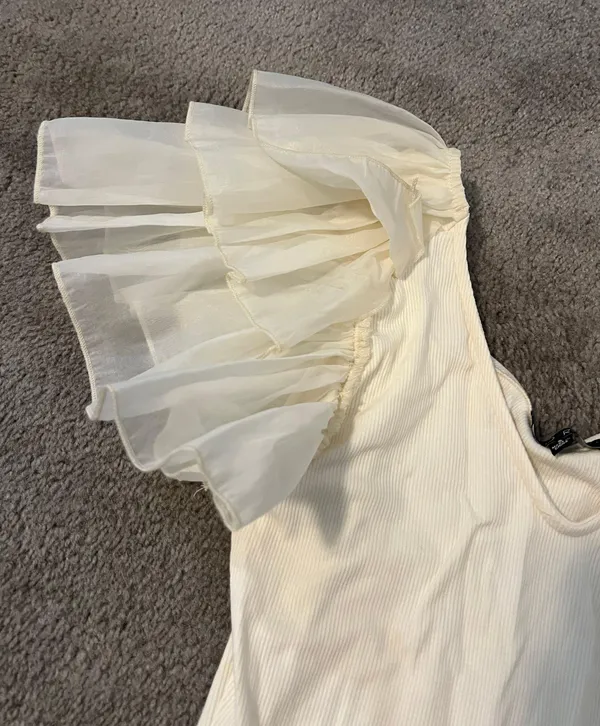 These Three Boutique FORE Cream Bodysuit - Image 2