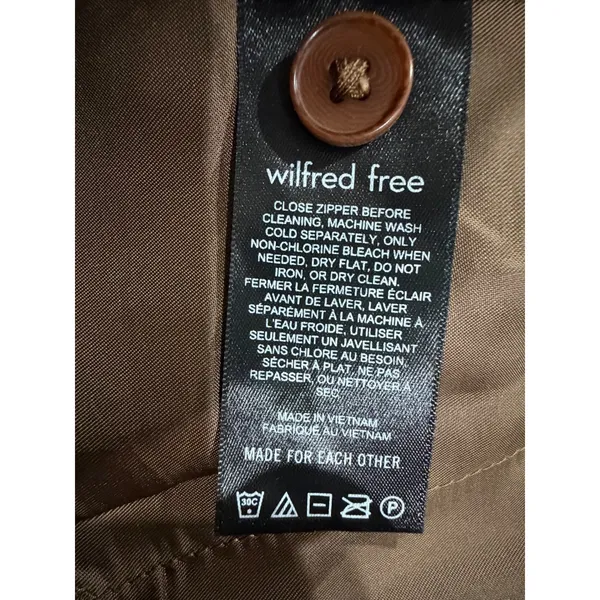 Wilfred Free Brown Vegan Leather Ascendent Pant Straight Leg Size 10 Minimalist - Image 8