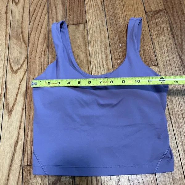 Lululemon Align Nulu Cropped Tank Top in Purple Ash Size 6 - Image 7