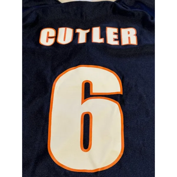 Chicago Bears Cutler 6 Women’s Large Jersey,‎ NFL Team Apparel Blue Football - Image 13