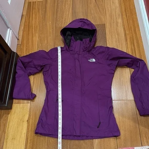 The North Face HyVent Rain Jacket Womens Purple Waterproof‎ Hooded XS - Image 9