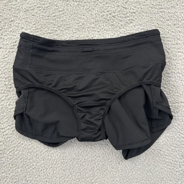 Lululemon Speed Up Shorts Mid Rise 4" Black Athletic Athleisure Women's 4 - Image 4
