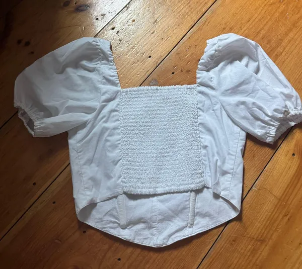 Abercrombie Crop Top White - Image 3