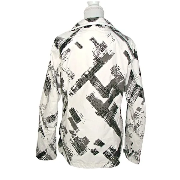 Columbia Womens Size M Bugaboo Interchange Omni-Tech Full Zip Jacket Gray White - Image 3