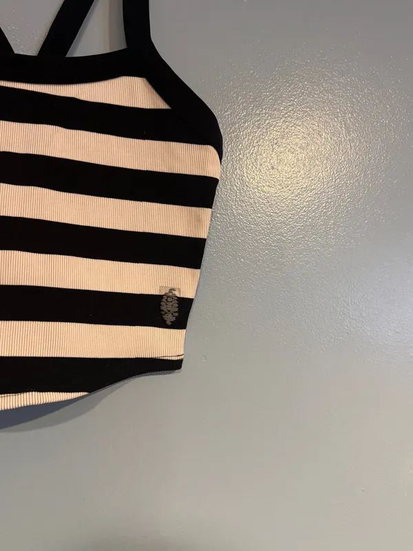 Free People All Clear Striped Black and White - Image 2