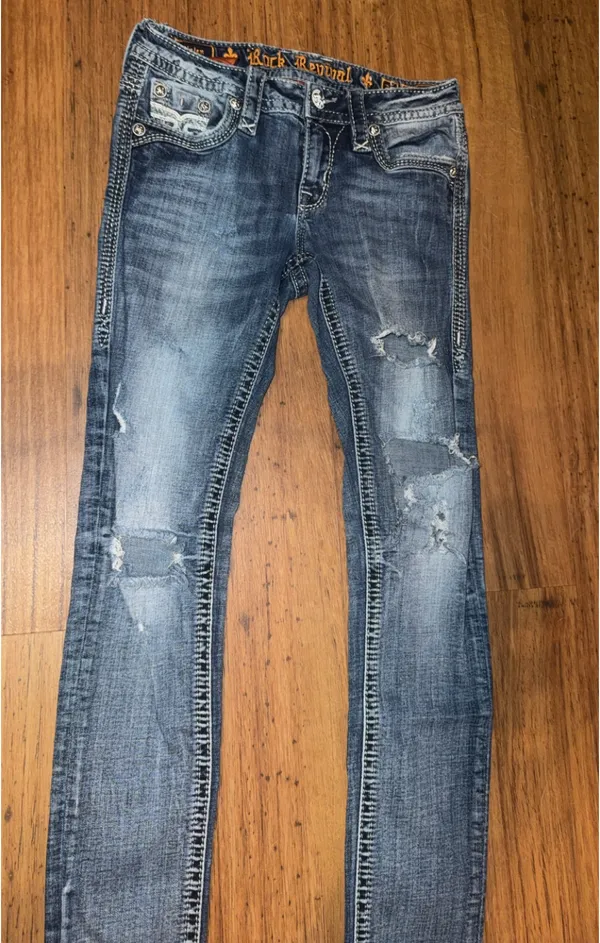 Rock Revival Mid Rise Skinny Jeans - Image 3