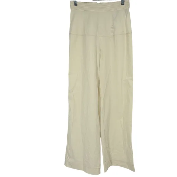 Zara NWT Cream High Rise Wide Leg Pants Women's‎ Small Minimalist - Image 2