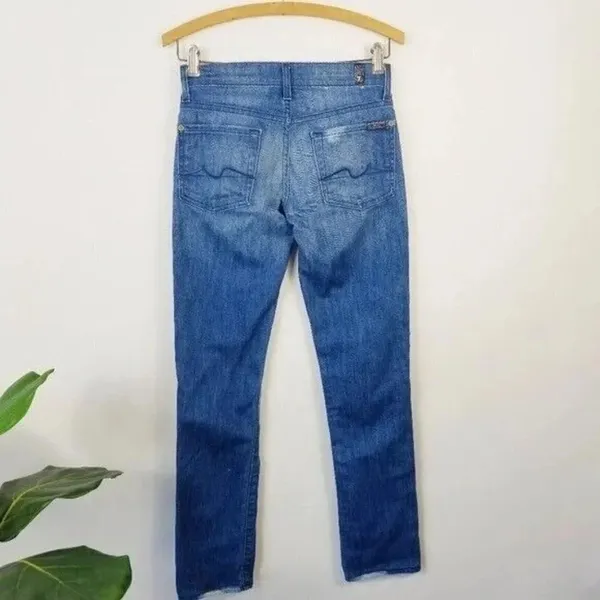 7 FOR ALL‎ MANKIND Roxanne Skinny Slim Jeans 24 - Image 5